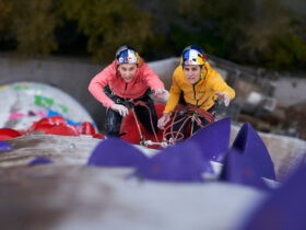 Une voie artificielle de 360 mètres ? Domen Skofic et Janja Garnbret l’ont fait !